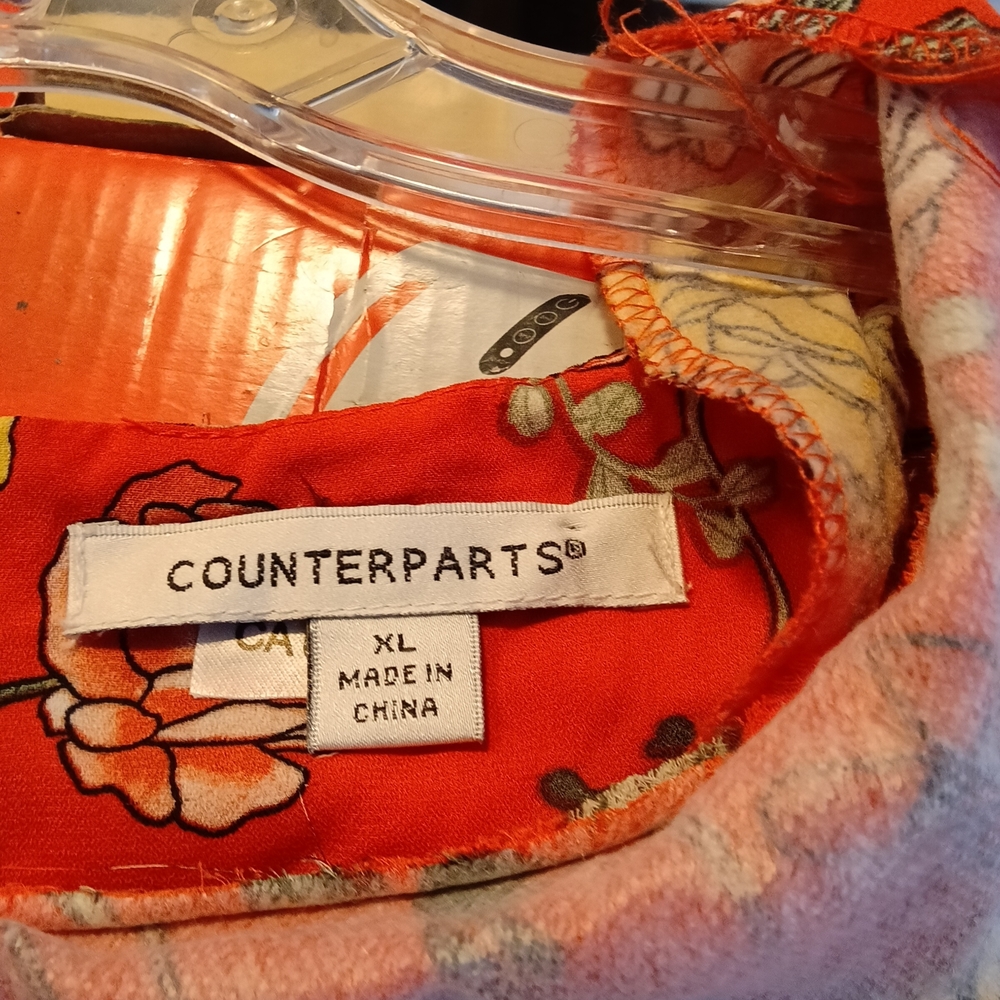 Counterparts Red Floral Blouse